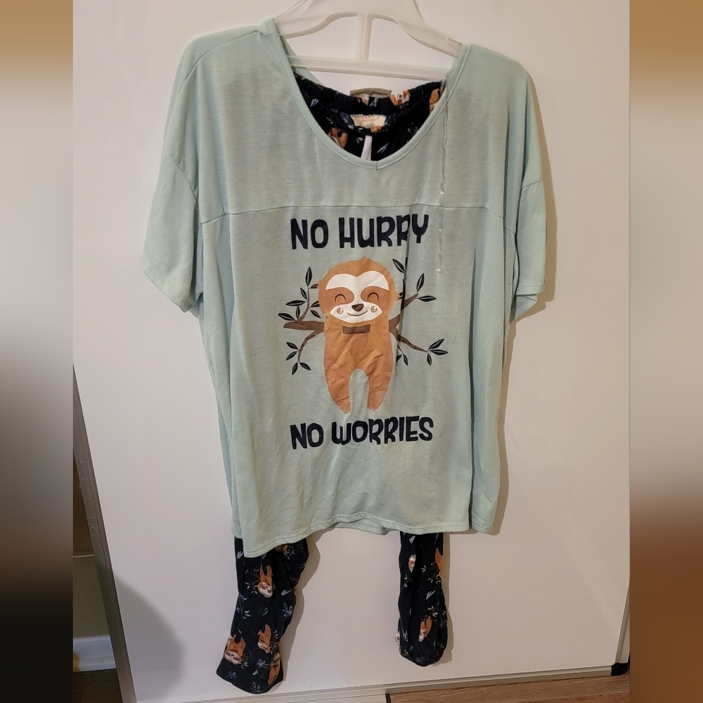 3/$10 Sloth Pajama Set